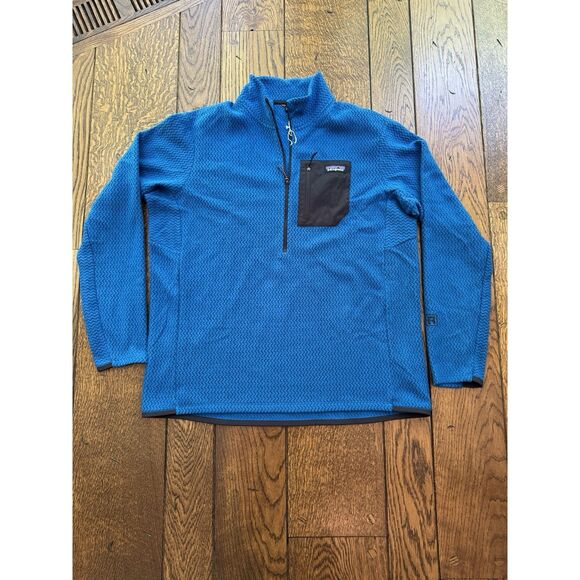 Patagonia Men's R1 Air Zip Neck Pullover Endless Blue Size XL NWOT - Picture 1 of 5
